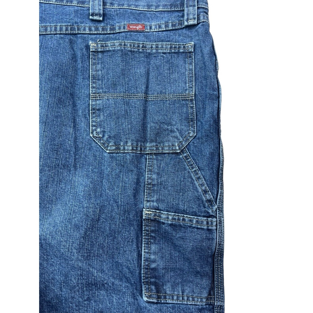 Wrangler Mens Size 48 Denim‎ Flat Front 5 Pocket Carpenter Shorts Outdoor Casual - Picture 7 of 16